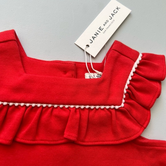 NWT JANIE AND JACK ruffle top size 6-12 months - Picture 2 of 5
